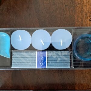 kit encens Kit encens et bougies parfumées bleus