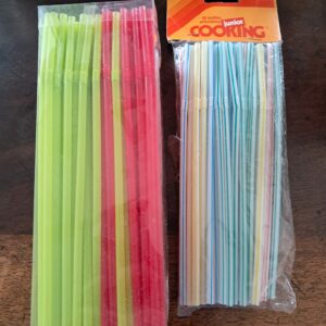 2 lots de pailles flexibles