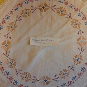 Napperon brodé main