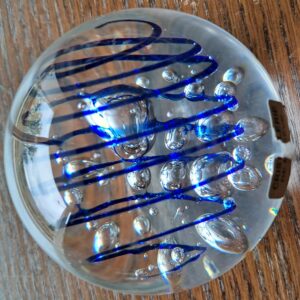 Presse papier verre bulles