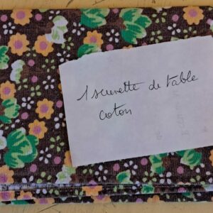 1 serviette de table coton