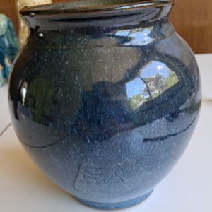 pot ceramique bleu Pot céramique émaillée bleu