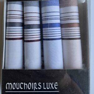4 mouchoirs homme