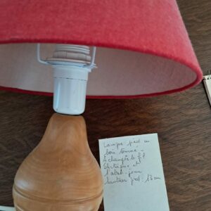 pied bois tourne Lampe pied bois tourné