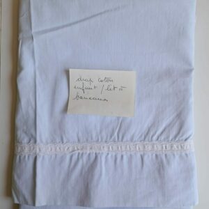 Drap coton enfant pour lit à barreaux