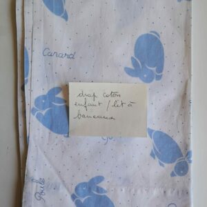 Drap coton enfant pour lit à barreaux