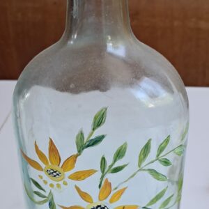 Bouteille peinte main