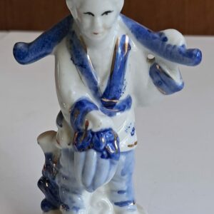 Figurine porcelaine coolie