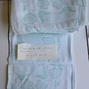 8 serviettes de table damassées