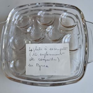 4 plats 12 escargots Pyrex