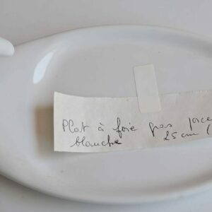 Plat à foie gras porcelaine