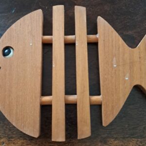 Dessous de plat poisson bois