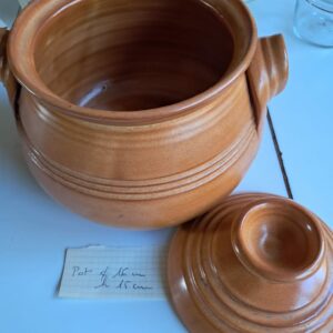 Pot de terre + couvercle
