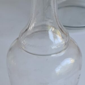 Carafe verre gravé